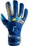 Reusch Attrakt Aqua 5370439 4433 blue gold front